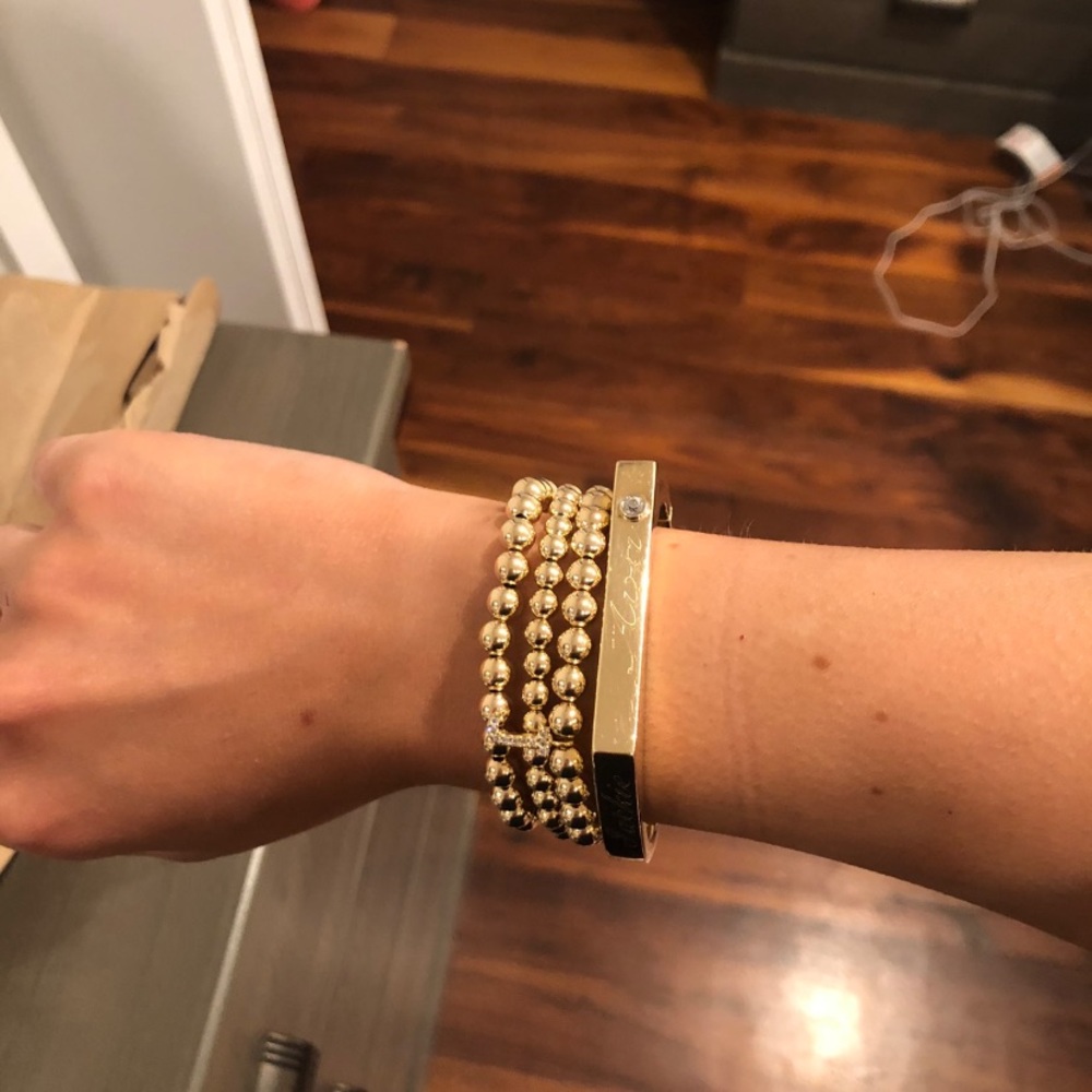 Alexa Leigh Ball Bracelets two 5mm and one 6 mm